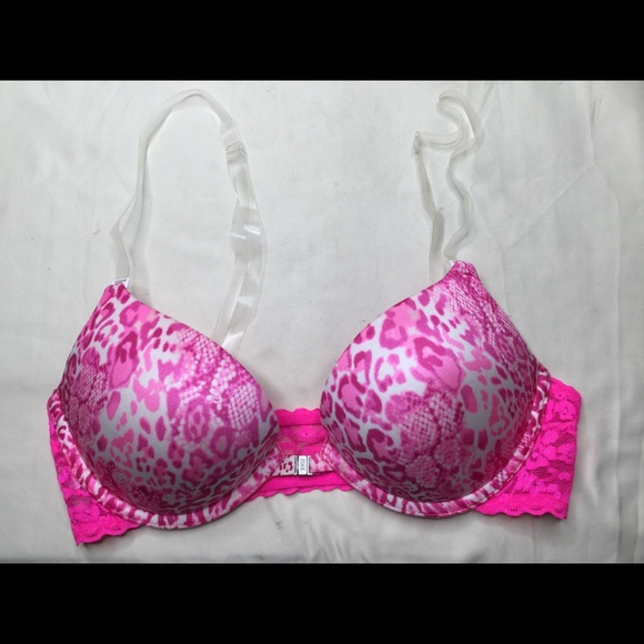 PINK Victoria’s Secret Plunge Push Up Bra - 34C - Picture 1 of 5
